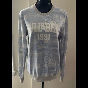Pull & Bear 1991 Printed Sweatshirt Size Medium